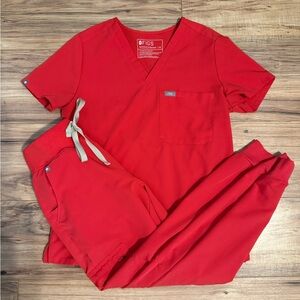 Figs Hibiscus Scrub Set XS